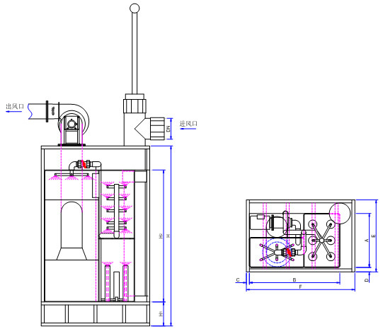 Product outline drawing